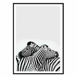 Plagát 20x30 cm Two Zebra - Piacenza Art