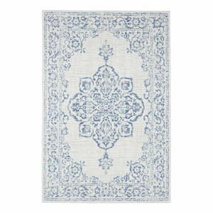 Modro-krémový vonkajší koberec NORTHRUGS Tilos, 120 x 170 cm