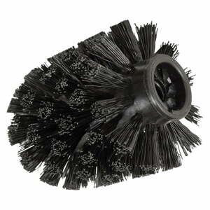 Čierna náhradná hlavica pre WC kefa Wenko, ø 7,5 cm