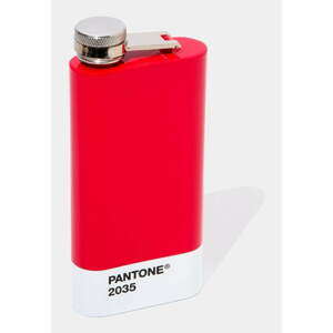 Červená nerezová ploskačka 150 ml Red 2035 – Pantone