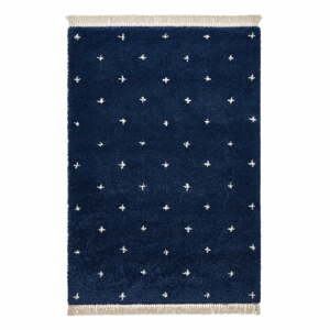 Námornícky modrý koberec Think Rugs Boho Dots, 120 x 170 cm