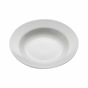 Biely porcelánový tanier na polievku Maxwell & Williams Basic Bistro, ø 22,5 cm
