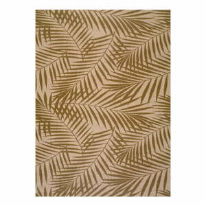 Hnedo-béžový vonkajší koberec Universal Palm, 60 x 110 cm