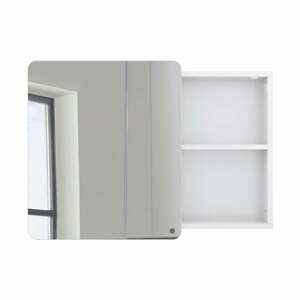 Biela závesná/so zrkadlom kúpeľňová skrinka 80x58 cm Color Bath – Tom Tailor