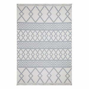 Bielo-sivý bavlnený koberec Oyo home Duo, 120 x 180 cm
