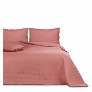 Ružová prikrývka na posteľ AmeliaHome Meadore, 200 x 220 cm