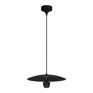 Čierné závesné svietidlo SULION Poppins, výška 150 cm