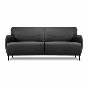 Tmavosivá kožená pohovka Windsor & Co Sofas Neso, 175 x 90 cm