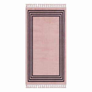 Ružový umývateľný koberec 160x100 cm - Vitaus