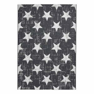Bielo-čierny vonkajší koberec 170x120 cm Santa Monica - Think Rugs