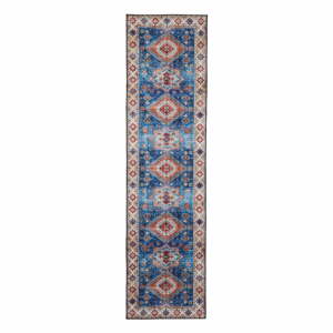Modrý koberec behúň 225x60 cm Topaz - Think Rugs