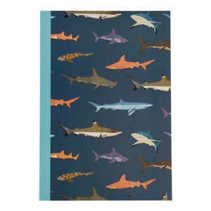 Zápisník 60 stránok formát A5 Sharks – Rex London