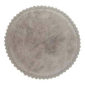 Sivý umývateľný okrúhly koberec ø 110 cm Perla - Nattiot