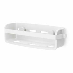 Biela samodržiaca plastová kúpeľňová polička Flex – Umbra