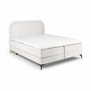 Béžová boxspring posteľ s úložným priestorom 160x200 cm Eclipse – Cosmopolitan Design