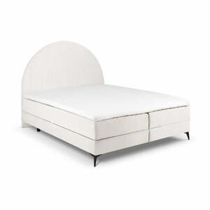 Béžová boxspring posteľ s úložným priestorom 160x200 cm Sunrise – Cosmopolitan Design