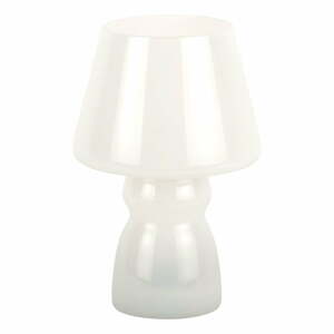 Biela LED stolová lampa so skleneným tienidlom (výška 25,5 cm) Classic – Leitmotiv