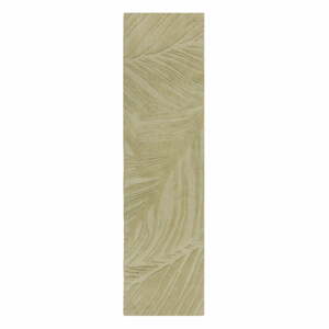 Zelený vlnený koberec behúň 60x230 cm Lino Leaf - Flair Rugs