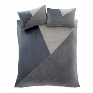 Sivé obliečky na dvojlôžko z mikroplyšu 200x200 cm Cosy - Catherine Lansfield