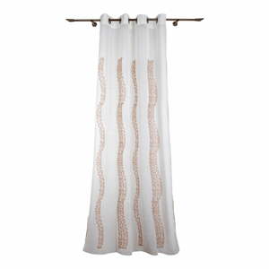 Bielo-béžová záclona 140x245 cm Medrassa - Mendola Fabrics