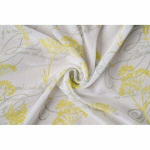 Žlto-biela záclona 300x260 cm Fairy – Mendola Fabrics