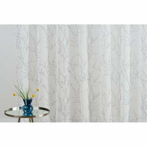 Bielo-sivá záclona 300x260 cm Balada – Mendola Fabrics