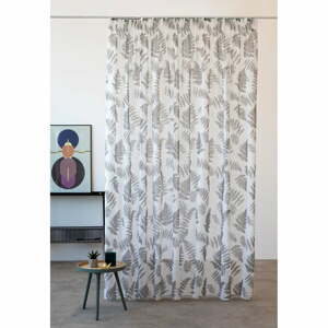 Bielo-sivá záclona 300x260 cm Feriga - Mendola Fabrics