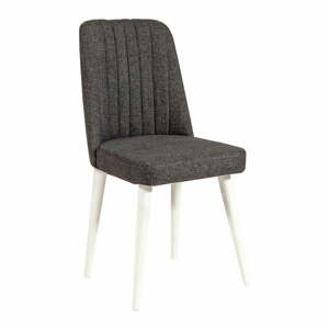Antracitová zamatová jedálenská stolička Stormi Sandalye – Kalune Design