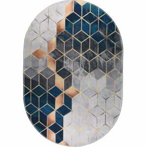 Umývateľný koberec v bielo-petrolejovej farbe 160x230 cm – Vitaus