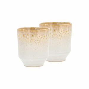 Krémové hrnčeky na espresso z kameniny v súprave 2 ks 80 ml Styles – Villa Collection