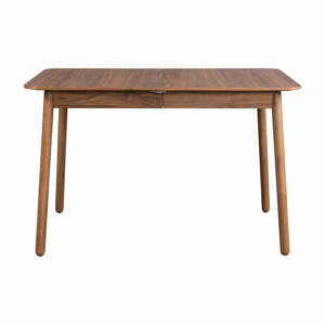 Rozkladací jedálenský stôl s doskou v dekore orechového dreva 80x120 cm Glimps – Zuiver