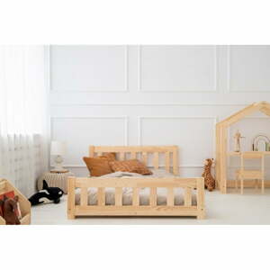 Detská posteľ z borovicového dreva v prírodnej farbe 140x200 cm CPN – Adeko