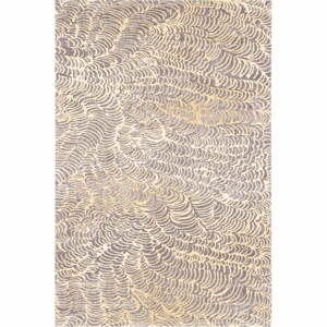 Béžový vlnený koberec 133x180 cm Koi – Agnella
