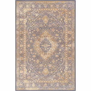 Béžovo-sivý vlnený koberec 133x180 cm Zana – Agnella
