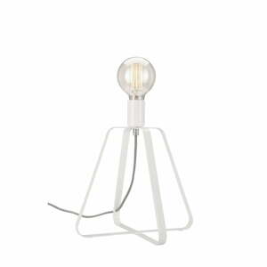 Biela stolová lampa (výška  31 cm) Riccardo – LAMKUR