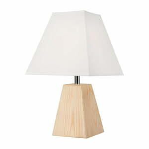 Svetlohnedá stolová lampa s textilným tienidlom (výška  33 cm) Eco – LAMKUR