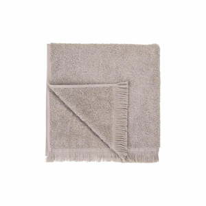 Sivý/hnedý bavlnený uterák 50x100 cm FRINO – Blomus