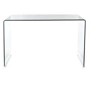 Sklenený pracovný stôl 70x126 cm Bend – Tomasucci