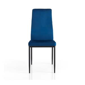 Modré zamatové jedálenské stoličky v súprave 2 ks Fefè – Tomasucci