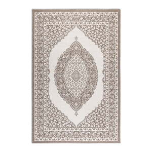 Hnedý/krémovobiely vonkajší koberec 200x290 cm Gemini – Elle Decoration