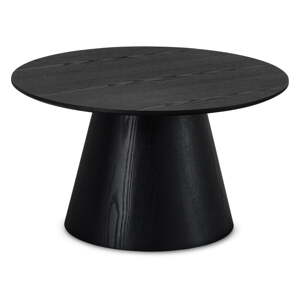 Čierny konferenčný stolík v dekore duba ø 80 cm Tango – Furnhouse