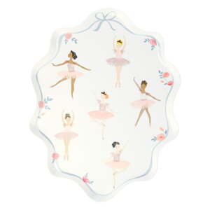 Papierové jednorazové tácky v súprave 8 ks Ballerina – Meri Meri
