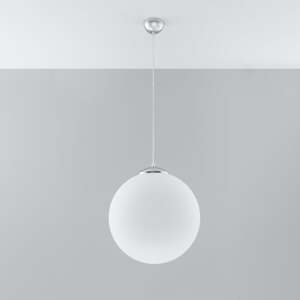 Biele závesné svietidlo so skleneným tienidlom ø 40 cm Bianco – Nice Lamps