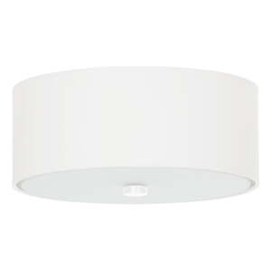 Biele stropné svietidlo s textilným tienidlom ø 30 cm Herra – Nice Lamps