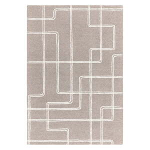 Svetlosivý ručne tkaný vlnený koberec 160x230 cm Ada – Asiatic Carpets