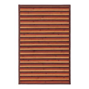 Bambusový koberec v horčicovej farbe/hnedý 60x90 cm – Casa Selección