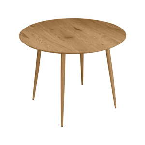 Okrúhly jedálenský stôl v dekore duba v prírodnej farbe ø 100 cm Monza – Støraa
