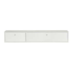 Biely TV stolík 136x22 cm Mistral – Hammel Furniture