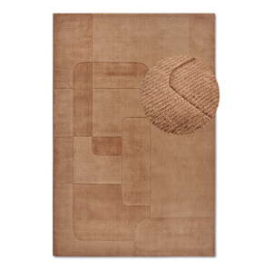 Hnedý ručne tkaný vlnený koberec 190x280 cm Charlotte – Villeroy&Boch