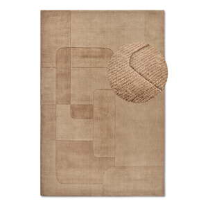 Béžový ručne tkaný vlnený koberec 80x150 cm Charlotte – Villeroy&Boch